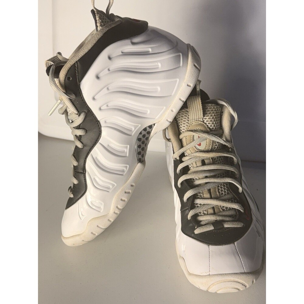 Nike Air Little Posite Foamposite Pro 644792-103 Chrome White Size 5.5Y